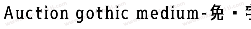 Auction gothic medium字体转换
